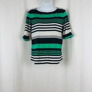 Ann Taylor Cotton blend knit 3/4 sleeve shirt XSP